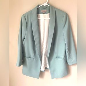 MOVING! H&M Mint Green Open Shawl Collar Blazer Size M